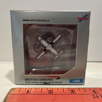 1:500 Herpa British Airways Airlines Shorts 360 300 Toy Model