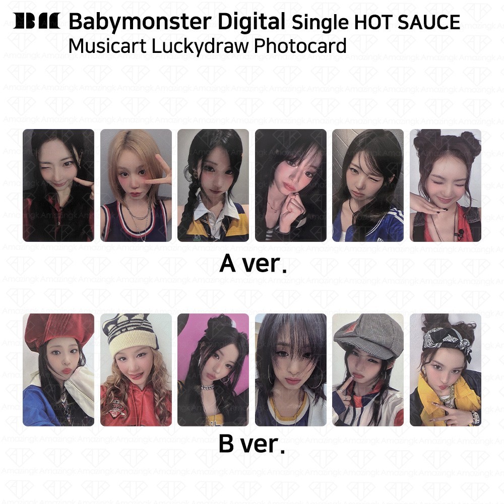 BabyMonster Digital Single Hot Sauce MusicArt LuckyDraw Photocard