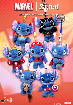 Hot Toys Stitch Cosbi Marvel Plush Pendant Series 6 Blind Box Gift