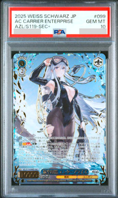PSA 10 Weiss Schwarz Azur Lane Enterprise Vol.2 AZL/S119-099EX SEC
