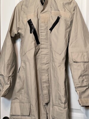 US Military Army Goretex JP-8 Fuel Handlers Coveralls Desert Tan
