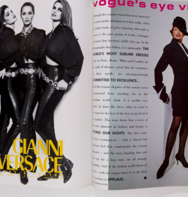 Linda Evangelista TATJANA PATITZ Yasmeen Ghauri VOGUE October 1991