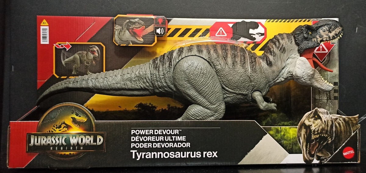 MATTEL 2025 JURASSIC WORLD REBIRTH POWER DEVOUR T-REX DINOSAUR