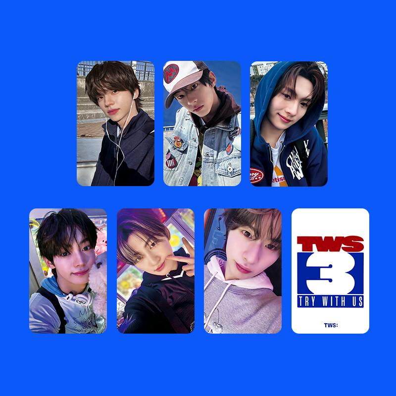 6pcs/set TWS TRY WITH US MINI3 Self Made Photo Cards . Photocards