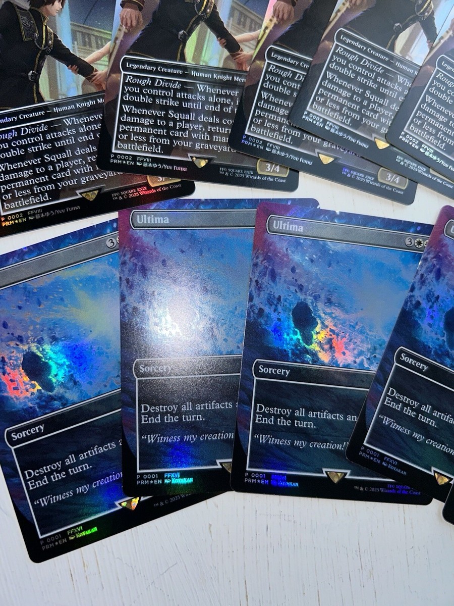 MTG Standard Showdown Promos Squall, SeeD Mercenary & Ultima Final