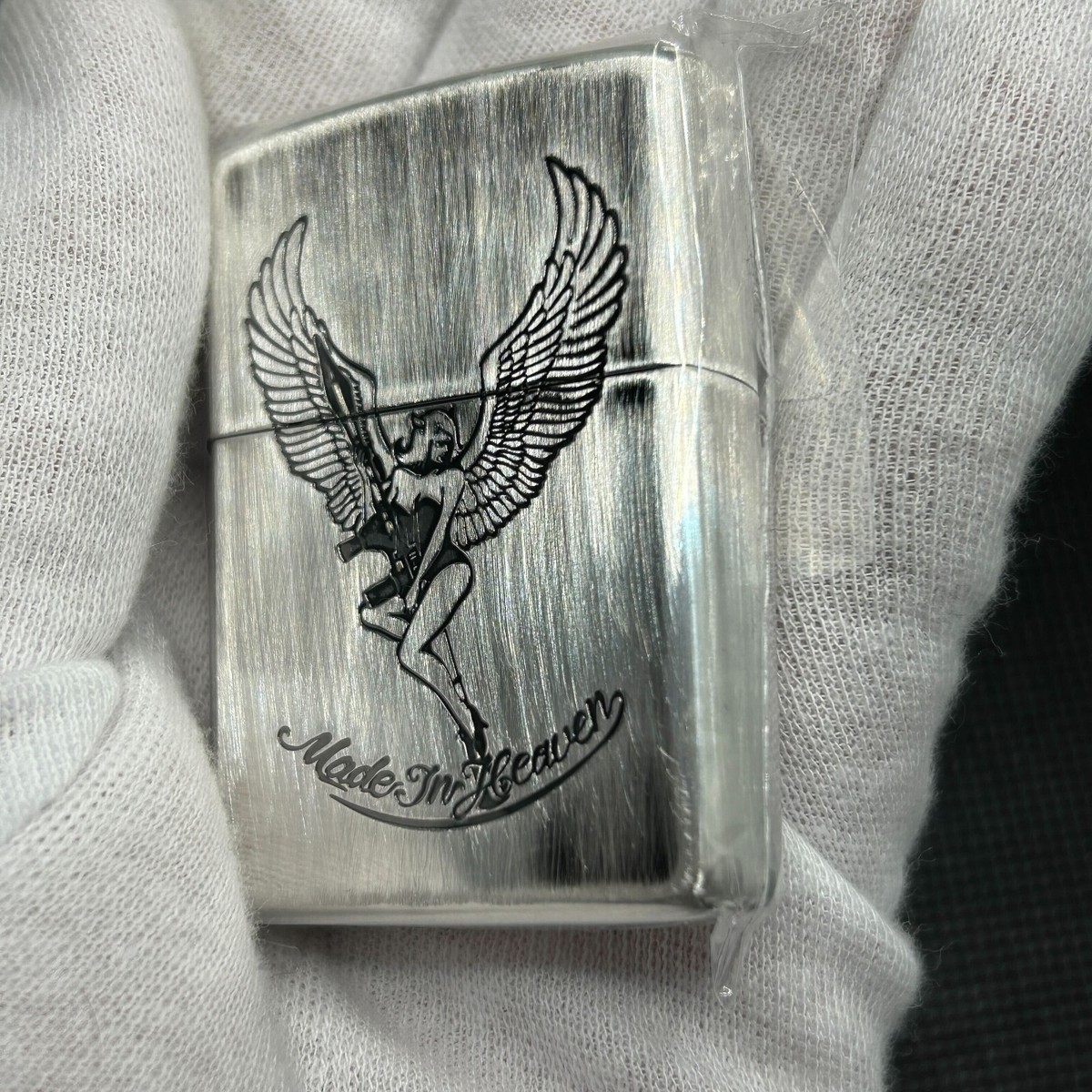 Zippo Biohazard Resident evil 2 Made in Heaven Angel Silver