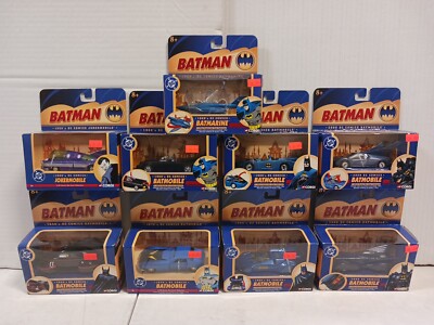 Corgi Batmobile (X9) Lot 1940-2000 (1:43) Batman/Joker (VALUE $340