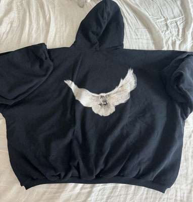 Yeezy Gap Engineered by Balenciaga Dove Hoodie WASHED BLACK Small