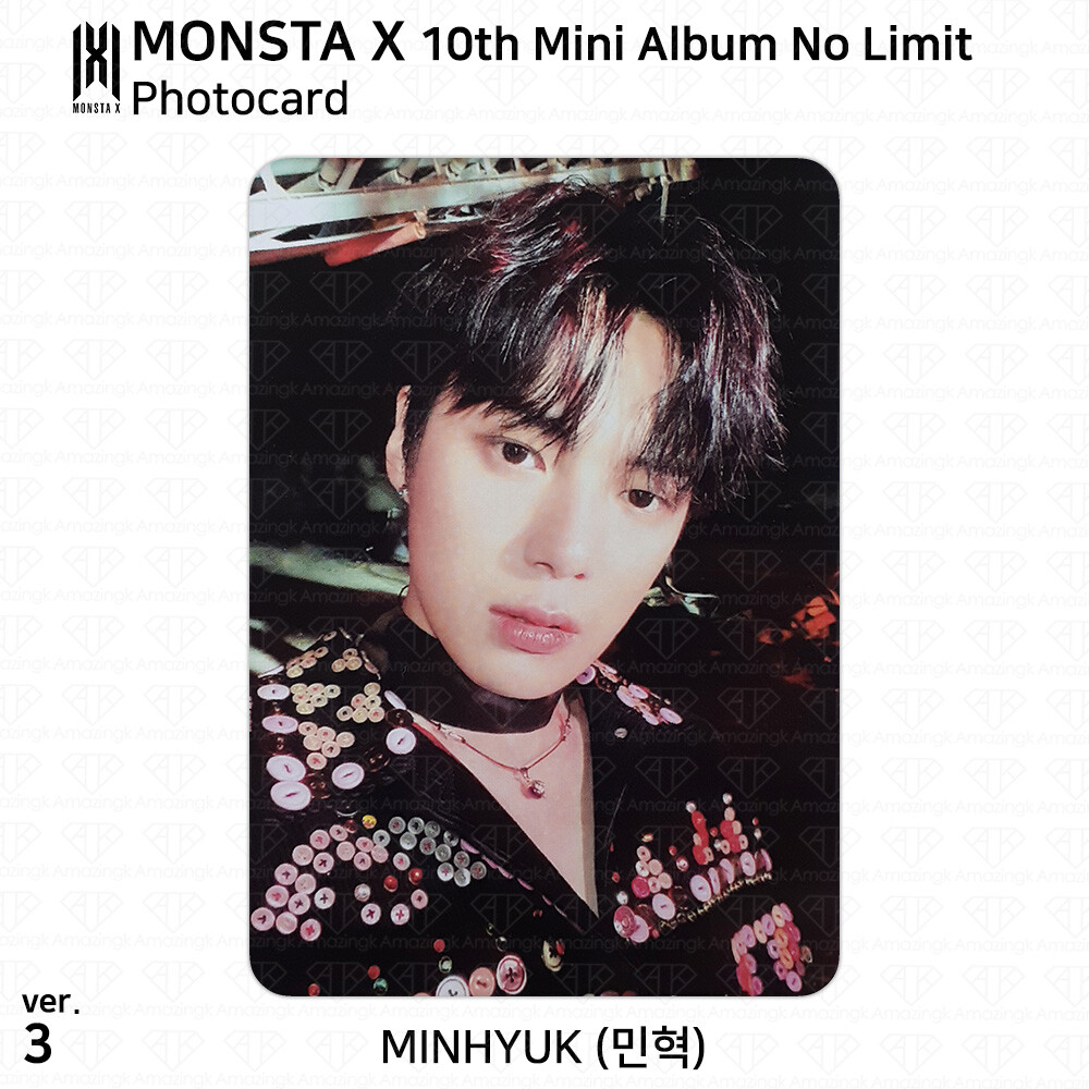 MONSTA X 10th Mini Album No Limit Official Photocard Photo Card