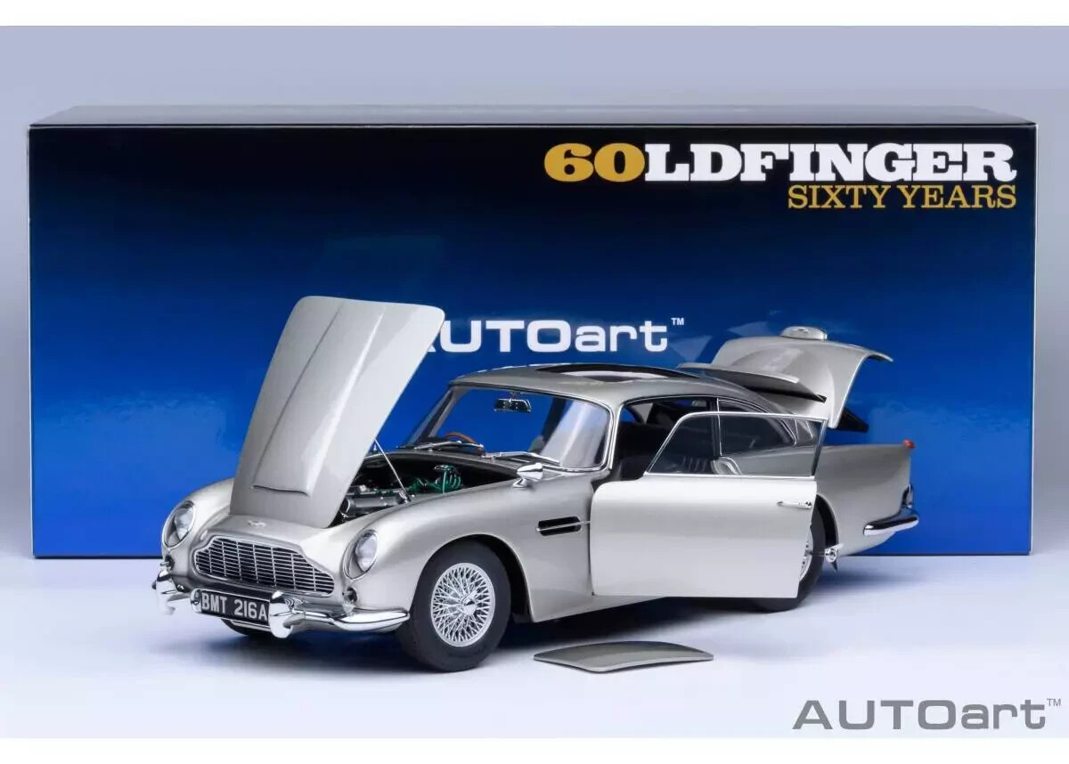 1/18 Aston Martin DB5 (James Bond) Goldfinger W/ Weapons Model by