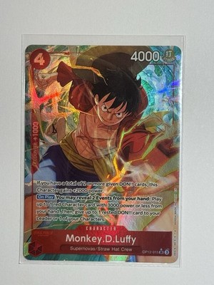 Monkey.D.Luffy (Alternate Art) - Legacy of the Master (OP12) | eBay