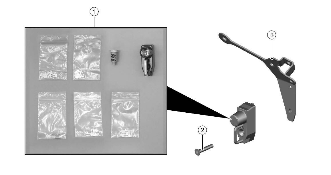 NEW OEM Genuine Kawasaki 2024-2025 ZX-6R Helmet Lock 99994-1934 | eBay