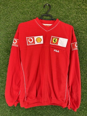 FERRARI F1 TEAM RARE RACING SWEATSHIRT FLEECE SWEATER FILA