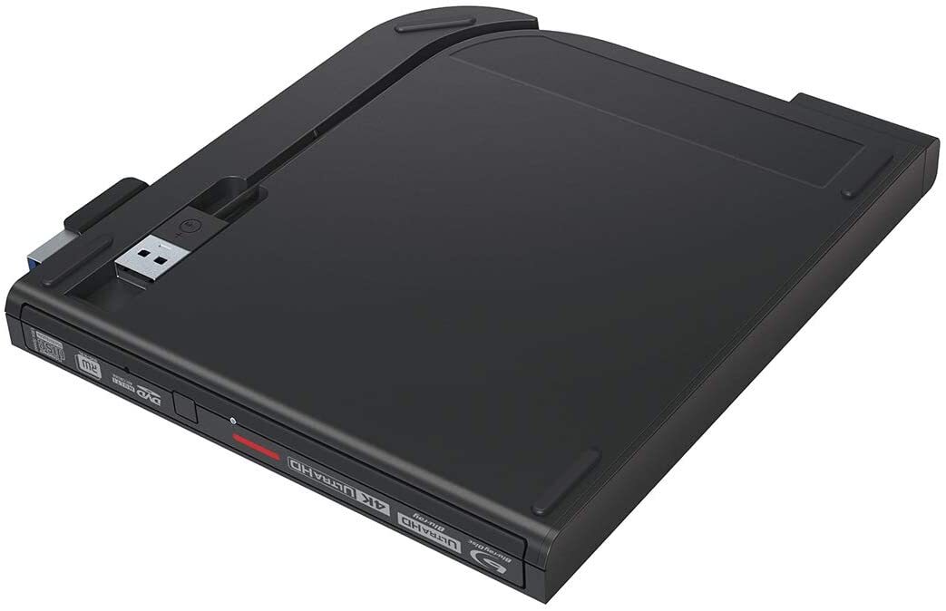 Buffalo UHD BD Portable Blu-ray Drive - Black (BRUHD-PU3-BK) for
