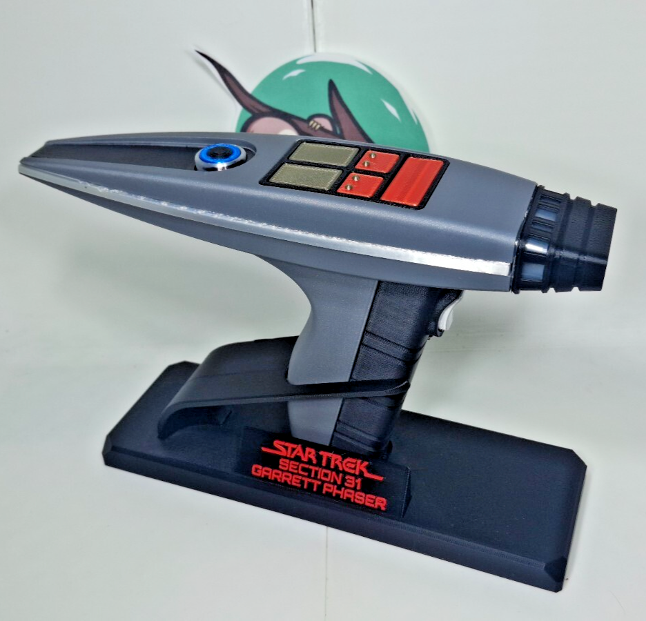 Star Trek Section 31 Garrett Phaser Replica - Static wth Movable