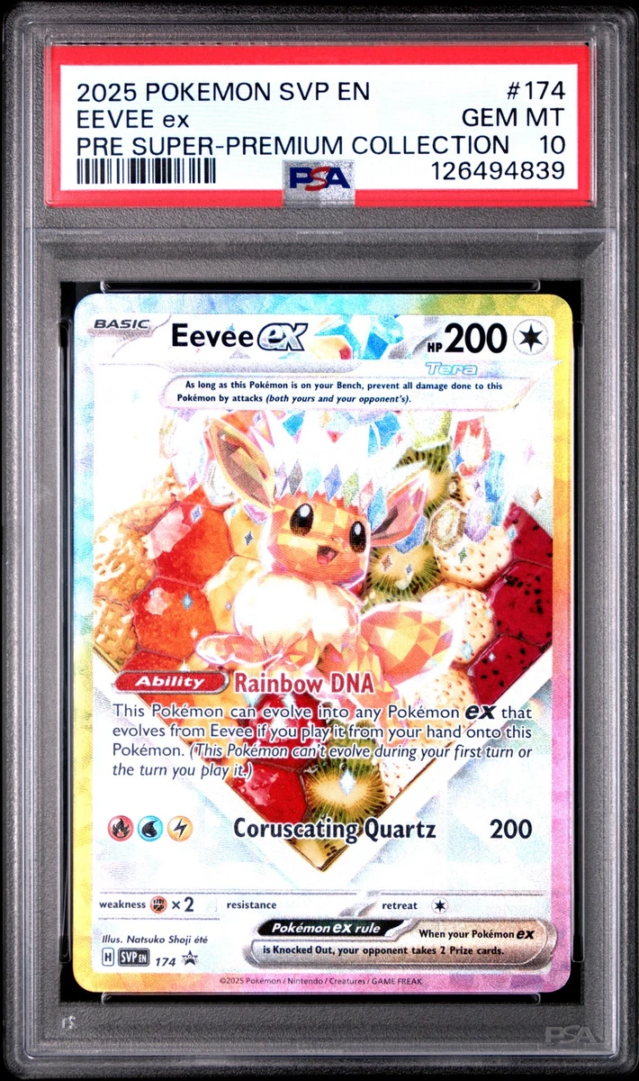 Eevee Pokémon TCG Professional Sports Authenticator (PSA) Grade 10