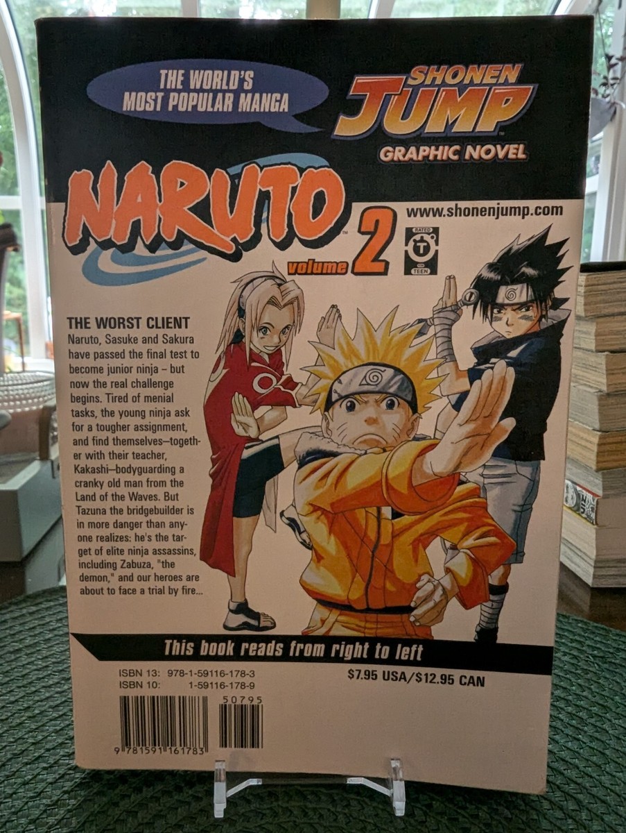 Naruto, Volume 2 by Masashi Kishimoto (2006, Trade Paperback