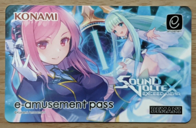 NEW Konami e-AMUSEMENT PASS Card Sound Voltex Exceed Gear SDVX