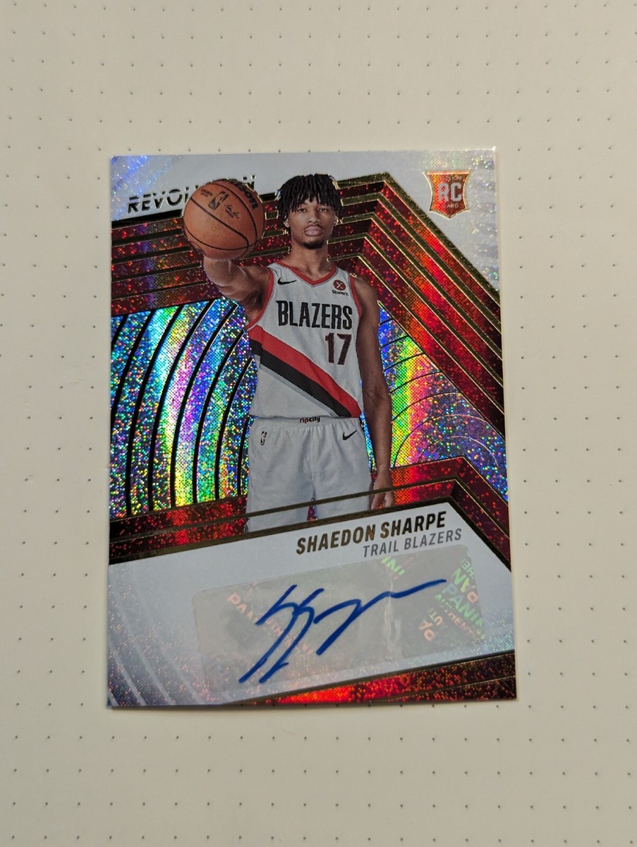 2022-23 Panini Revolution Shaedon Sharpe Rookie Autograph #RA-SHS