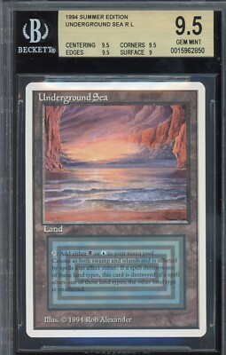 GEM MINT BGS 9.5 Summer Magic/MTG Underground Sea, ULTRA RARE