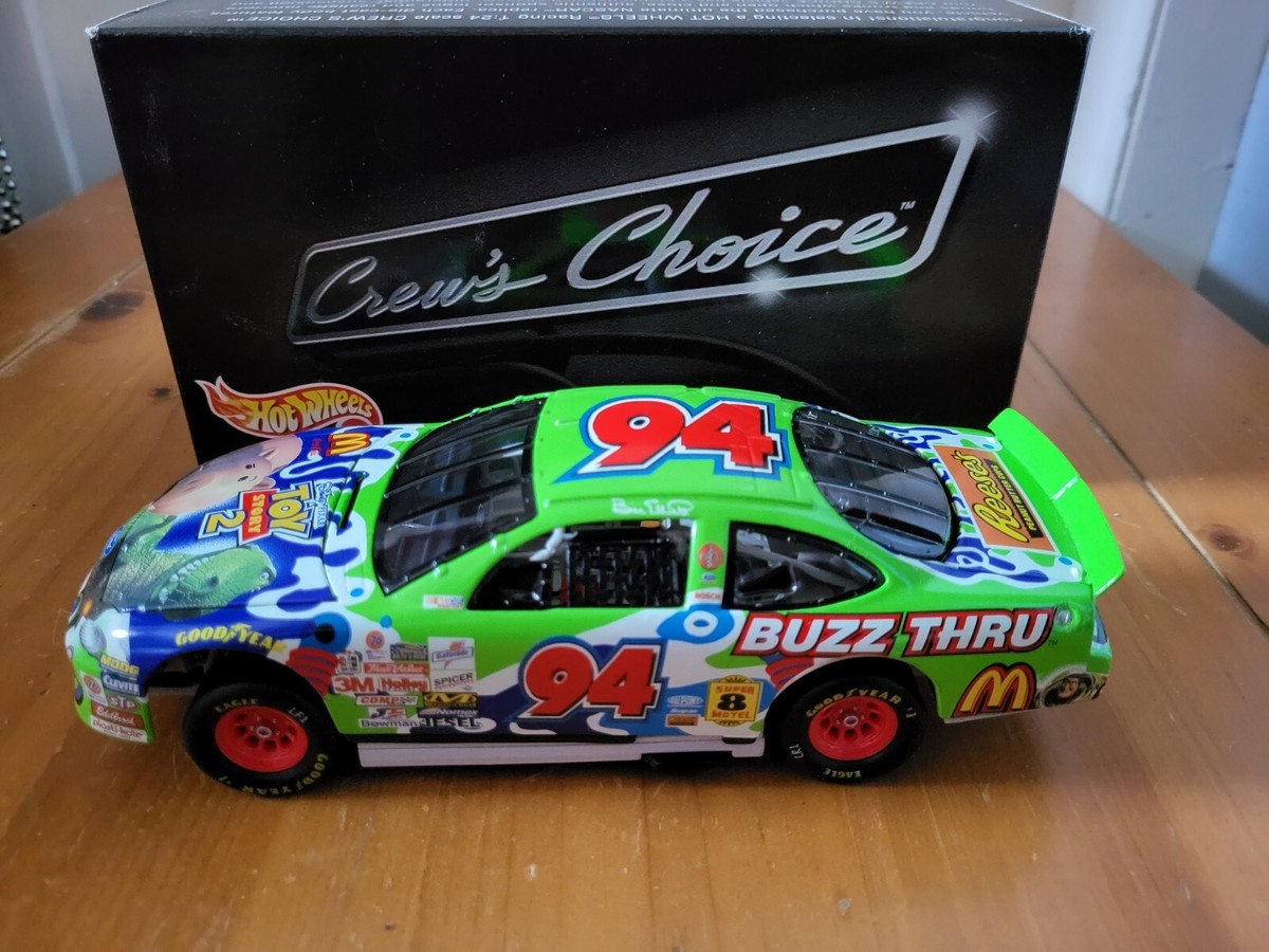 1999 Bill Elliott #94 McDonald's Toy Story 2 Hot Wheels Crew's