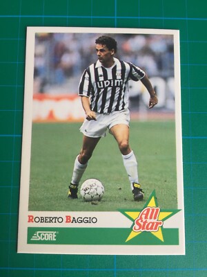 ROBERTO BAGGIO 1992 SCORE CARD RARE JUVENTUS #413 | eBay