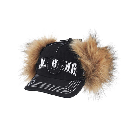 SUPREME FW25 TRUE RELIGION EARFLAP 5-PANEL BLACK DIRTY INDIGO PINK