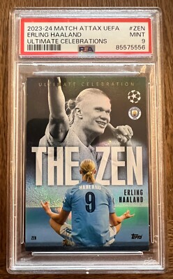 Erling Haaland - Match Attax - The Zen Ultimate Celebration- PSA 9
