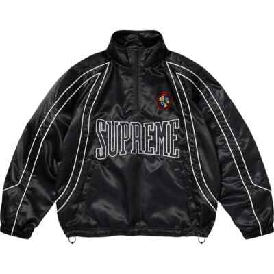 Supreme Satin Piping Pullover Black | eBay