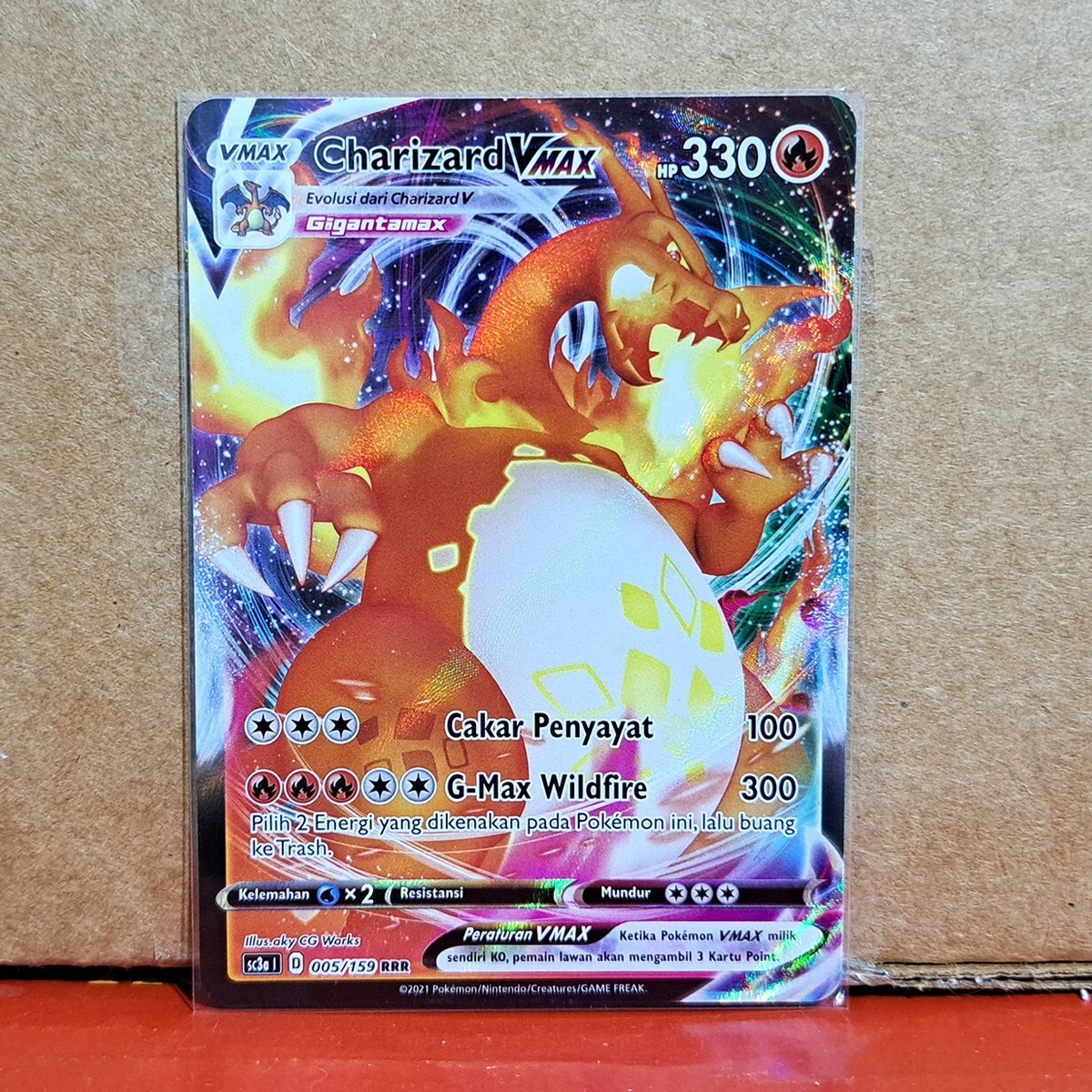 Charizard VMAX 005/159 RRR SC3a Full Art Darkness Ablaze Pokemon