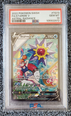 Pokemon Starmie V Astral Radiance Full Art #TG13 PSA 10 Gem Mint