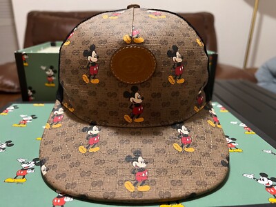 GUCCI Disney Mickey Collaboration Mouse Cap Baseball Hat Unisex