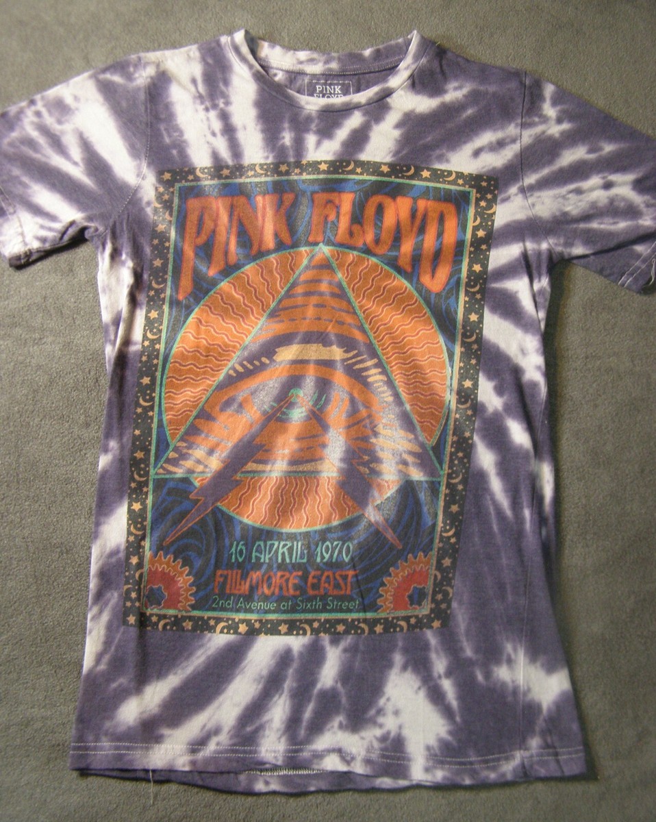 Pink Floyd Fillmore East 1970 Concert Tour T-Shirt Reprint Purple
