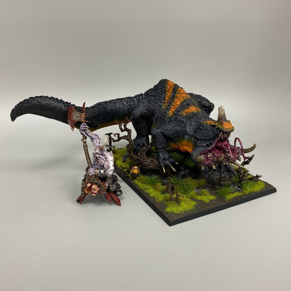 FORGE WORLD CHAOS TAMURKHAN ON TOAD DRAGON WARHAMMER THE OLD WORLD