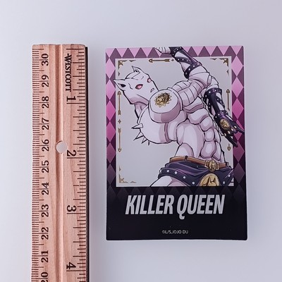 Killer Queen JoJo's Bizarre Adventure Clear Photo Card, Gold Foil