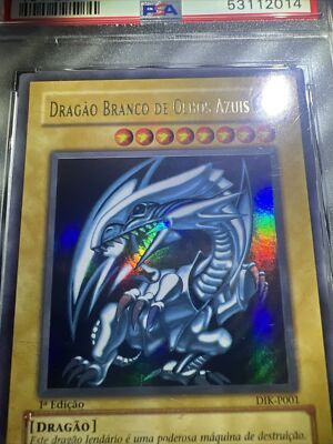 🔥2002 Blue Eyes White Dragon 1st Edition Portuguese DIK-P001 SDK