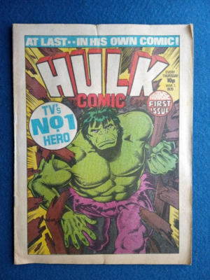 The Hulk Comic (Marvel UK ) No.1: March 7 1979 with FKS Free Gift