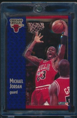 MICHAEL JORDAN 1991-92 Fleer 3D Acrylic Wrapper Redemption #29