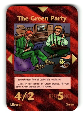 The Green Party Card INWO Illuminati New World Order Assassins