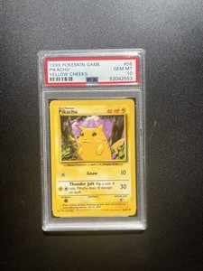 1999年 海外版 ピカチュウ イエローチークス PSA 10 1999 Nintendo