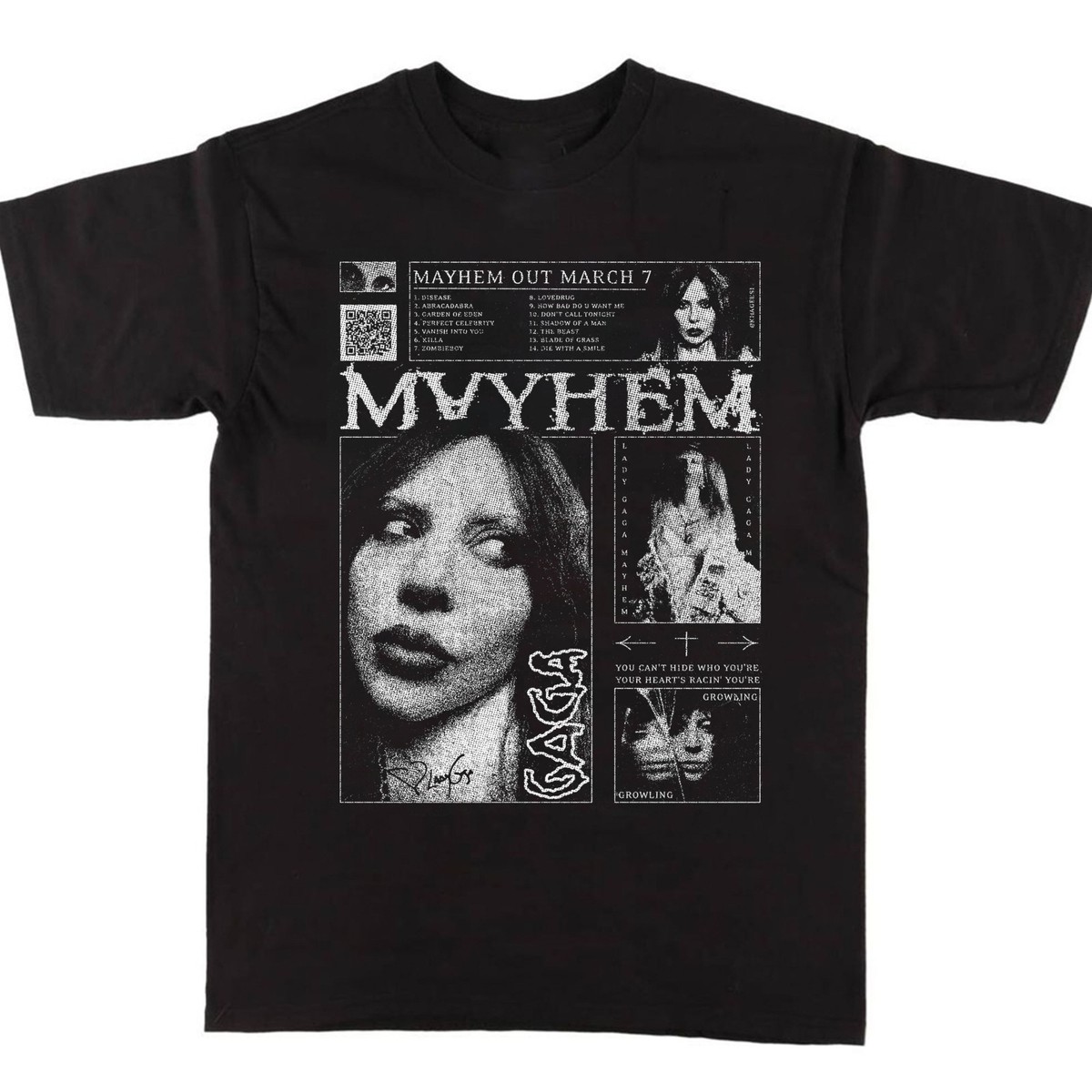 New Vintage Lady Gaga Mayhem Gift For Fans Unisex S-5XL Shirt