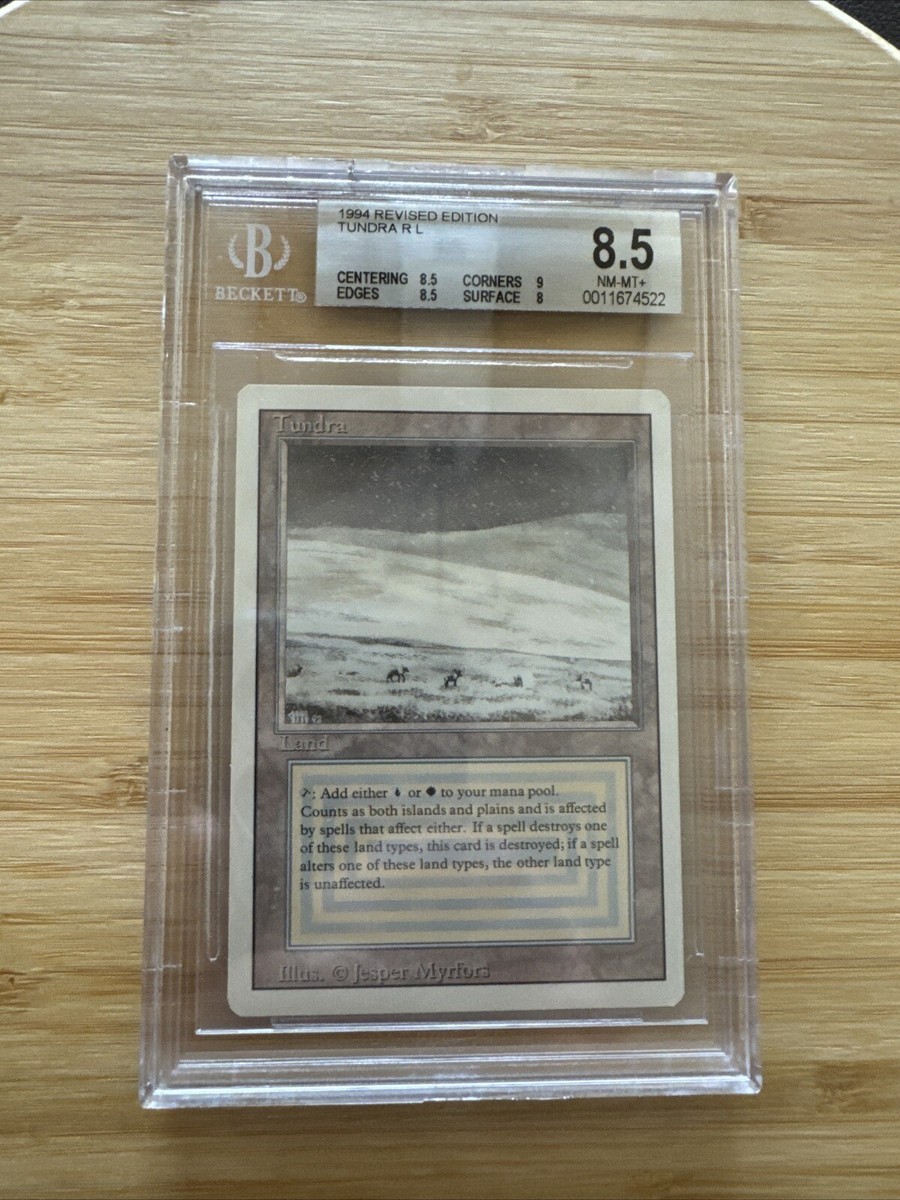 Tundra Dual Land Revised Graded BGS MTG 8.5 NM-MT+8.5/8.5/9/8 (RG