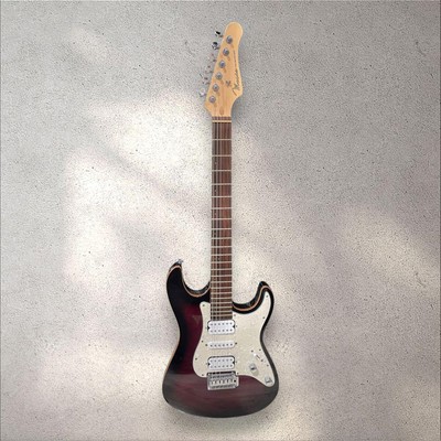 Electric Guitar Mavis MST-600 Maple Red Burst Good Condition | eBay