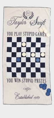 TAYLOR SWIFT CHECKER GAME TOWEL TS Summer 2025 Collection | eBay