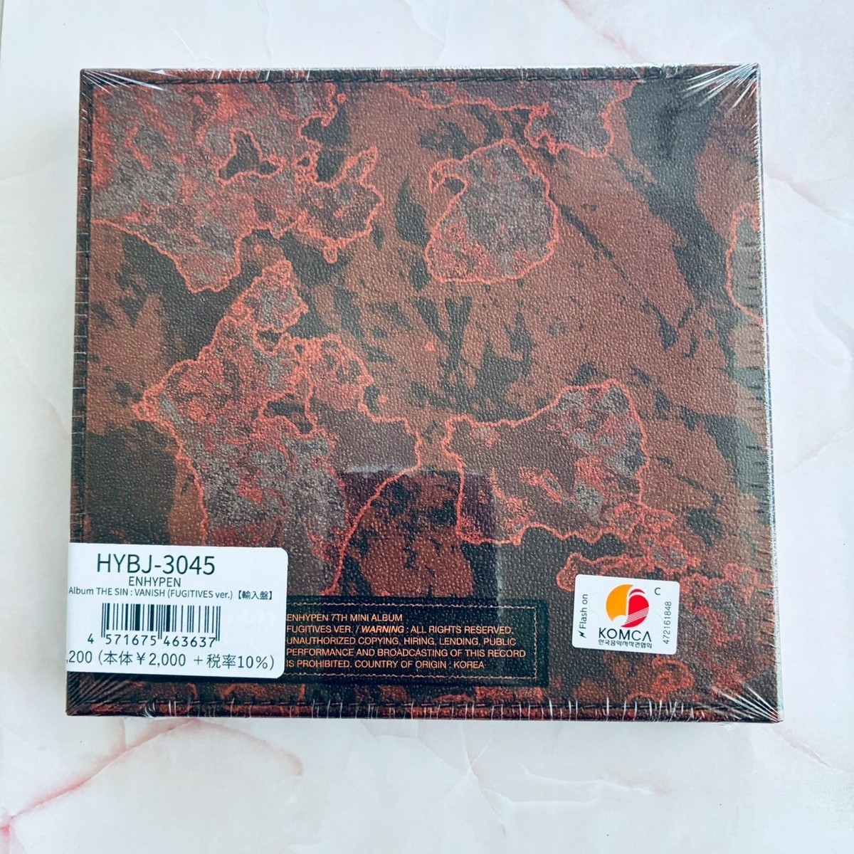 ENHYPEN THE SIN : VANISH 7th Mini Album FUGITIVES Solo Sealed CD