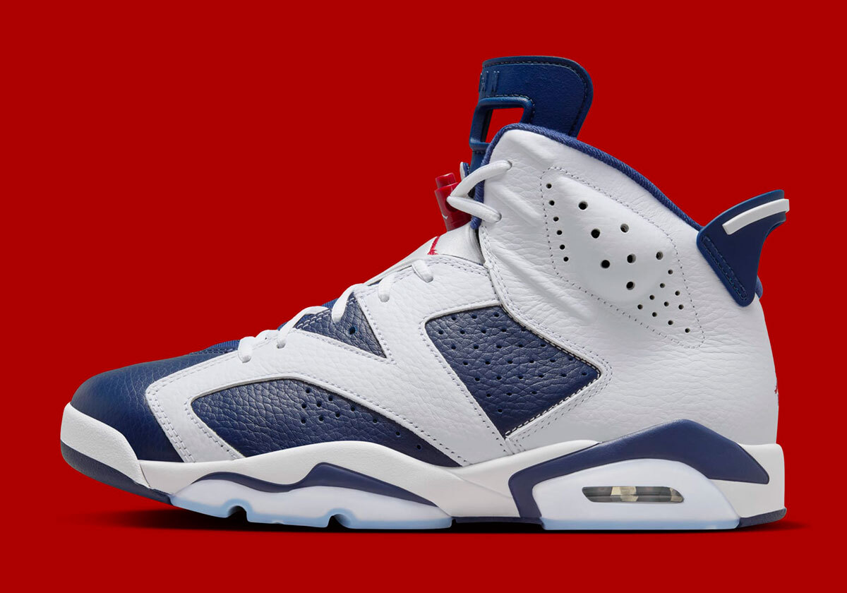 Nike Air Jordan 6 Retro [2024] Olympic White Midnight Navy Red