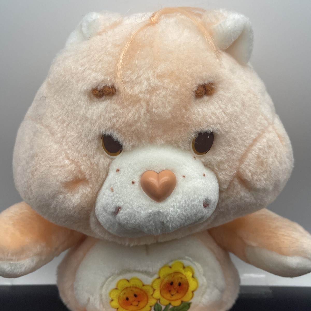 Care Bear Friend Bear Sunflower Original 1983 Kenner Orange Plush