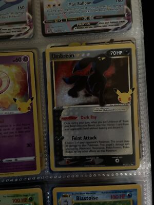 Pokemon TCG 2021 Celebrations Umbreon Gold Star Classic Collection