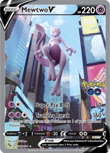 2022 POKEMON GO #072 FULL ART / MEWTWO V PSA 10 | eBay