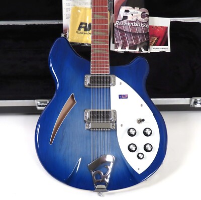 2007 Rickenbacker 360/12 Rare BlueBurst Finish Case & Paperwork